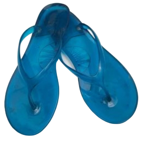 Amanda Blu Shoes - Amanda Blu Blue Jelly Flip Flop Sandals